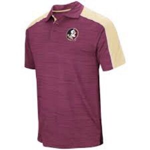 Florida State University Seminoles Colosseum NCAA Garnet/Gold Skip Polo Sz 2X